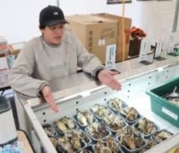イオンモール広島府中でカキ小屋オープン　2月23日まで、売り上げの一部を生産者の支援金に