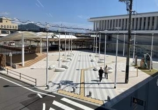 大竹市が1億6200万円で整備の大竹駅前交流広場　半年で利用2件