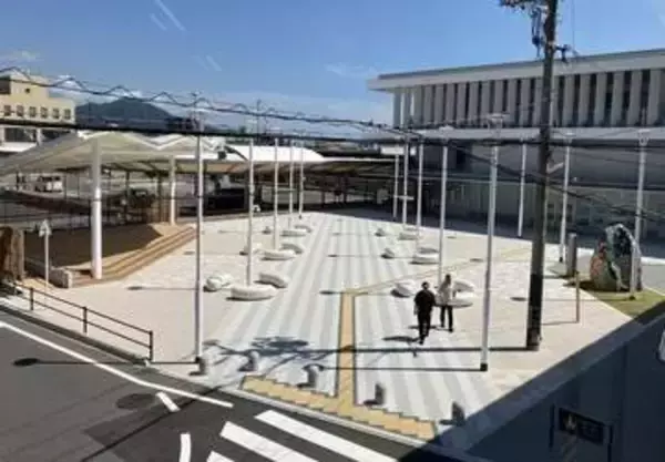 大竹市が1億6200万円で整備の大竹駅前交流広場　半年で利用2件