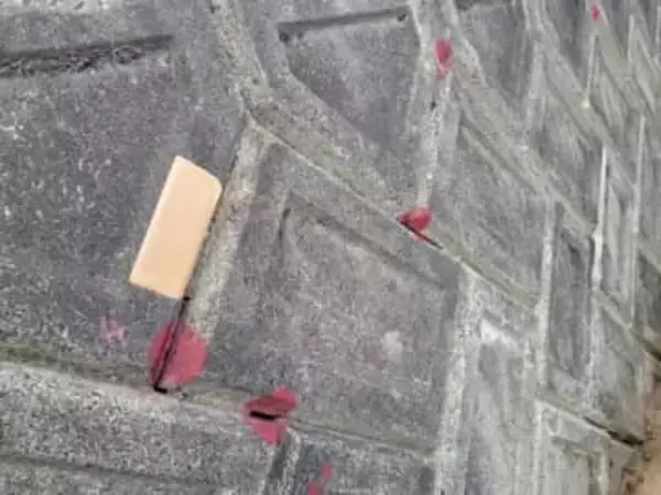 広島市の県道拡幅工事で造成したのり面に多数の隙間や穴　施工業者元社員から「手抜き工事」と通報　市が調査