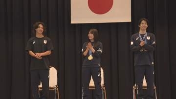 ミラノ・コルティナ五輪出場選手が母校で報告　生徒たちに高校生活の過ごし方など話す