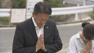 愛知・蒲郡　土砂崩れから２年 市長ら追悼