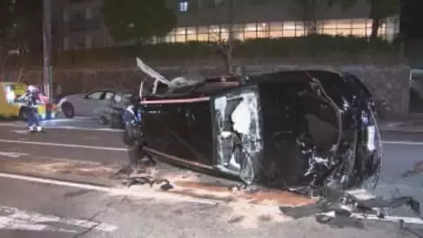 千種区で車6台絡む多重事故　乗っていた男女3人けが　名古屋大学近くの下り坂