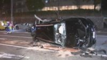 千種区で車6台絡む多重事故　乗っていた男女3人けが　名古屋大学近くの下り坂