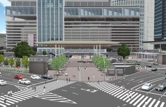 全貌が見えてきた「未来の名古屋駅」　東側駅前広場のデザイン計画発表　2階デッキを“あえて半分”にする理由とは？　車中心の“交通拠点”から人が主役の“交流拠点”へ再構築