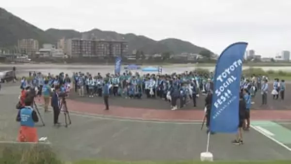 岐阜市　長良川の清流を守ろうと清掃活動　アユの稚魚も放流