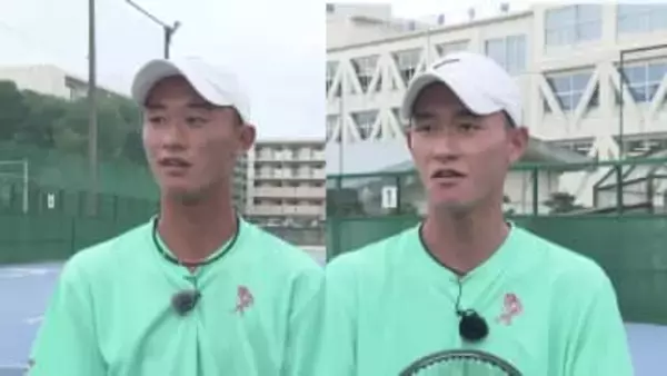 「ひとりに見える!?」ダブルス最強双子の必殺フォーメーション、“風で見極める”異次元プレー...将来の夢は「ふたりでグランドスラムに立つ」　硬式テニス・松本経選手＆快選手