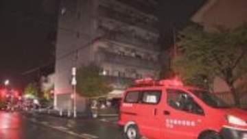 ７階建てマンションで火事　住人男性が重傷か　名古屋・名東区