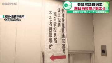 参議院議員選挙　期日前投票が始まる　豊橋市では“新アリーナ”住民投票も