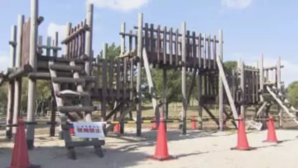 木製遊具のはしごが外れ…30代男性が転落しけが　愛知・弥富市