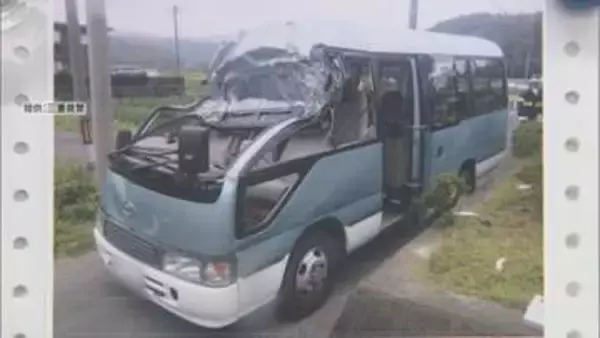 高校野球部員６人重軽傷　”高さ制限バー”にバス衝突　車の前方上部が大破　三重から滋賀への遠征途中
