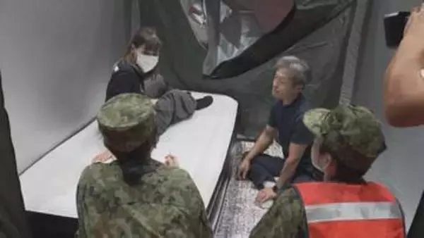 大規模災害に備え自衛隊らが合同訓練　三重・紀宝町