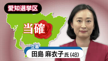 【速報・愛知選挙区】立憲民主党の田島麻衣子氏の当選確実　参院選２０２５