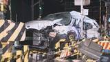 「踏切内で特急列車と車3台が絡む事故　車の運転手2人けが　名古屋・南区」の画像1