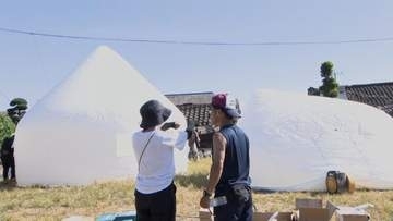 熊本の被災地に「インスタントハウス」設置　名工大教授が開発