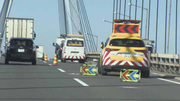 伊勢湾岸道下りで同時間帯に複数の事故