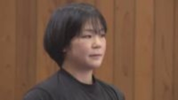 三重県四日市市出身・レスリングの藤波朱理選手　母校で初練習　今年はアジア大会「地元の皆さんに生で見てもらってその場で勝つ」