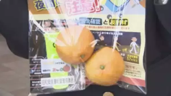 園児がミカンで交通安全呼びかけ　名古屋市