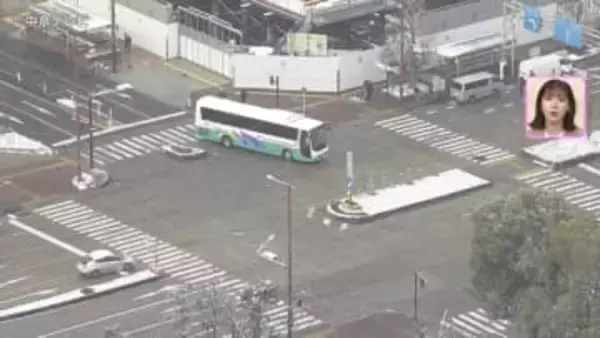 名古屋でも積雪１cm観測　一宮市で8cm、豊田市で5cm （1月12日午前7時40分ごろ）