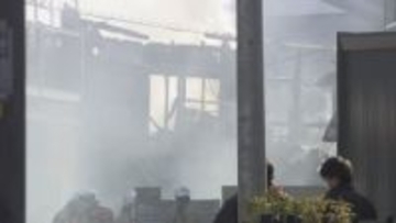 須ケ口駅近くの住宅で火事　午後3時半現在も消火活動続く　愛知・清須市