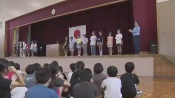 小学生を「防犯少年団」に任命　防犯を学んで地域に発信　愛知・清須市