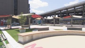名鉄レジャック跡地に広場オープン　再開発までの“期間限定”スポット　休憩スポットやイベントスペースなど