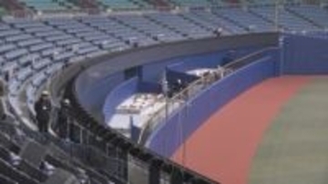 2月24日に完成予定　「ホームランウイング」の工事が進む　バンテリンドーム