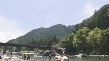 河川トラブル防止に　ドローン活用し注意喚起　岐阜・関市