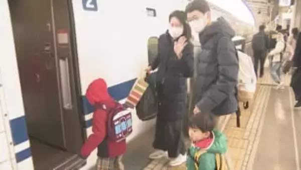 年末年始の帰省ラッシュ　ピークで混雑　名古屋駅・中部国際空港