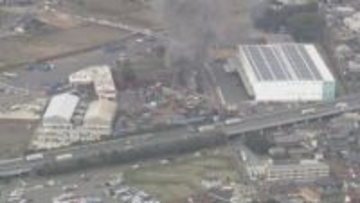 廃棄物処理場で火事　鉄くずなど5時間にわたり炎上　愛知・小牧市