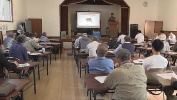 ツキノワグマ講習会開催　熊野市で最も目撃情報が多い飛鳥町で