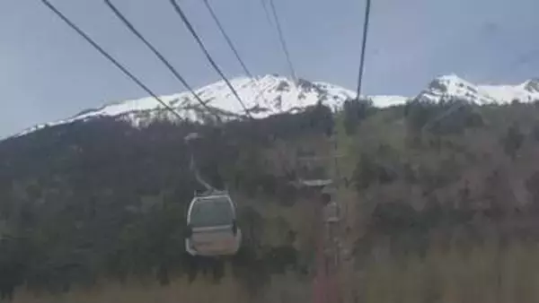 おんたけロープウェイで安全祈願祭　長野・木曽町