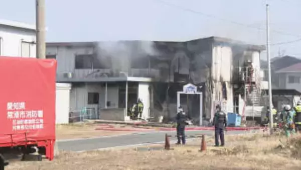 休業中の宿泊施設から出火　焼け跡から1人の遺体が見つかる　愛知・常滑市