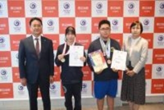 野辺地ジュニアレスリングク2選手好成績　島谷さん「メダルを」、荒谷さん「優勝したい」活躍誓う　　