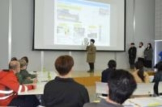 病院敷地内の通行混雑緩和へ改善案　八戸工大生の11グループが発表