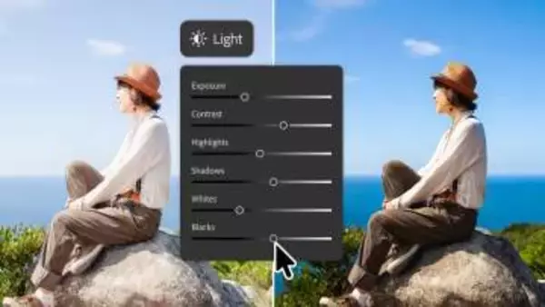 Photoshopに非破壊の「色調補正パネル：ライト」が実装　AI機能をまとめた「AIアシストエディター」もベータ提供