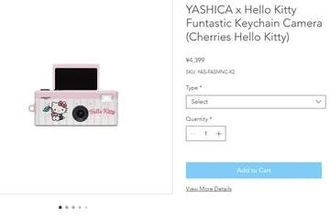 ハローキティなど「YASHICA FUNtastic」に新デザイン　重さ22gのキーチェーンカメラ