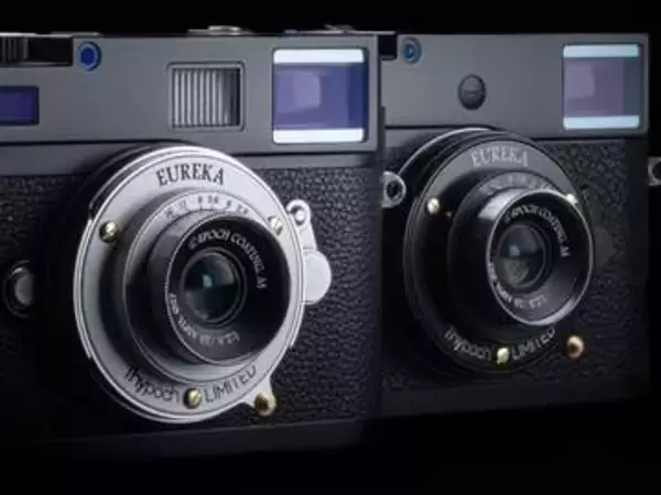 クラシックレンズ風の真ちゅう製パンケーキMマウントレンズ　富士フイルムXアダプターとのセットも