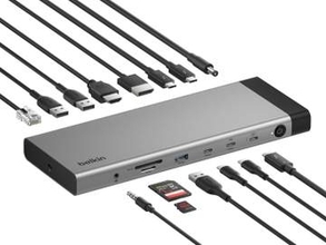 「Thunderbolt 5」対応の14in-1ドッキングステーション　SD Express対応カードスロットも搭載