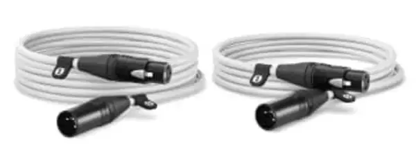 RODEのXLRケーブルに新色ホワイト　3m/6mの2タイプ　入力ラインの識別にも