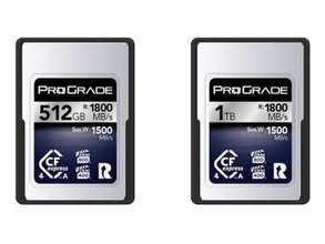 ProGrade Digitalの「CFexpress 4.0 Type A IRIDIUM」に512GB・1TBが追加　デュアルVPGに対応　ソニー製カメラのRAW内部収録などが可能に