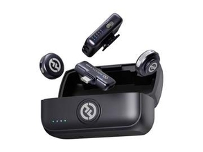 最大4台の送信機・受信機を接続できるワイヤレスマイク　送信機は1個9g　AIノイズキャンセルも