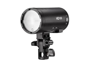 独自マウント採用のJINBEIモノブロックストロボ　チューブタイプのLEDライトも