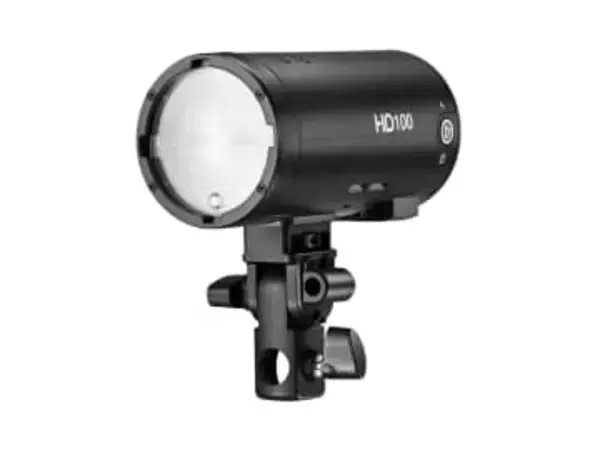 独自マウント採用のJINBEIモノブロックストロボ　チューブタイプのLEDライトも