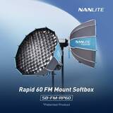 「迅速にセットアップできる60cm径の円形ソフトボックス　延期していた「NANLITE Rapid 60」が発売」の画像1
