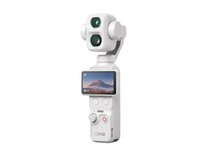 「Osmo Pocket 4P」にホワイトカラーが追加　光を当てるときらめく「パールホワイト」　補助ライトも白色に