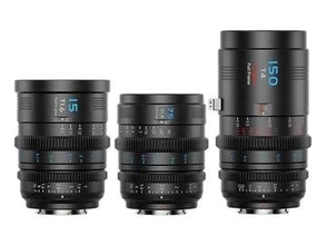 マウント交換式レンズ「SIRUI Vision Prime」に新しい3本　15mm、75mmに加えて150mmマクロも