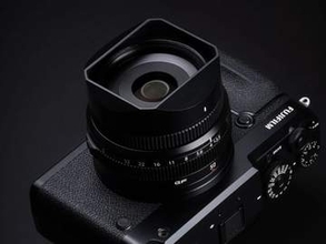 「GF50mmF3.5 R LM WR」用のアルミ製スクエアフード