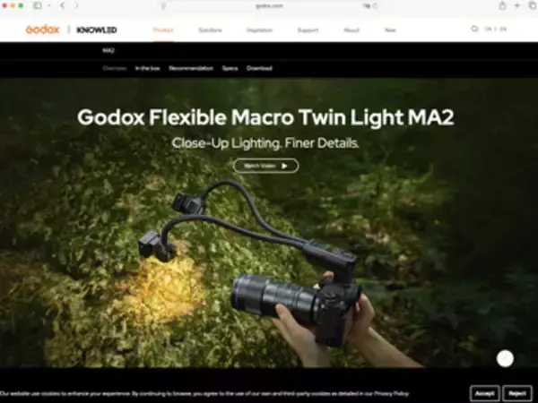 LEDをフラッシュと同軸に配置したGodoxのマクロ用ライト