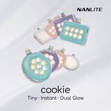 「NANLITEからカジュアルデザインのスマホ用LED　丸い「cookie」と四角い「cookie-s」」の画像1